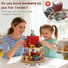 Kompatibel mit Tonies 360° drehbares Ausstellungsregal – 2-stöckig, fasst 20–30 Figuren