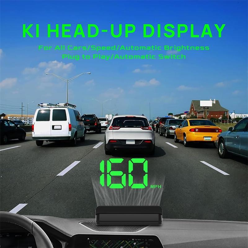 (🎁Last Day 49% OFF)🚗Head up Display Car GPS Digital Speedometer Car Truck Motorcycle Head Up Display Odometer HUD MPH Car Tools Accessory