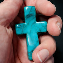 (🎁Last Day 49% OFF)✝️🍀Natural Turquoise Pocket Cross: Handcrafted for Peace & Serenity❤️
