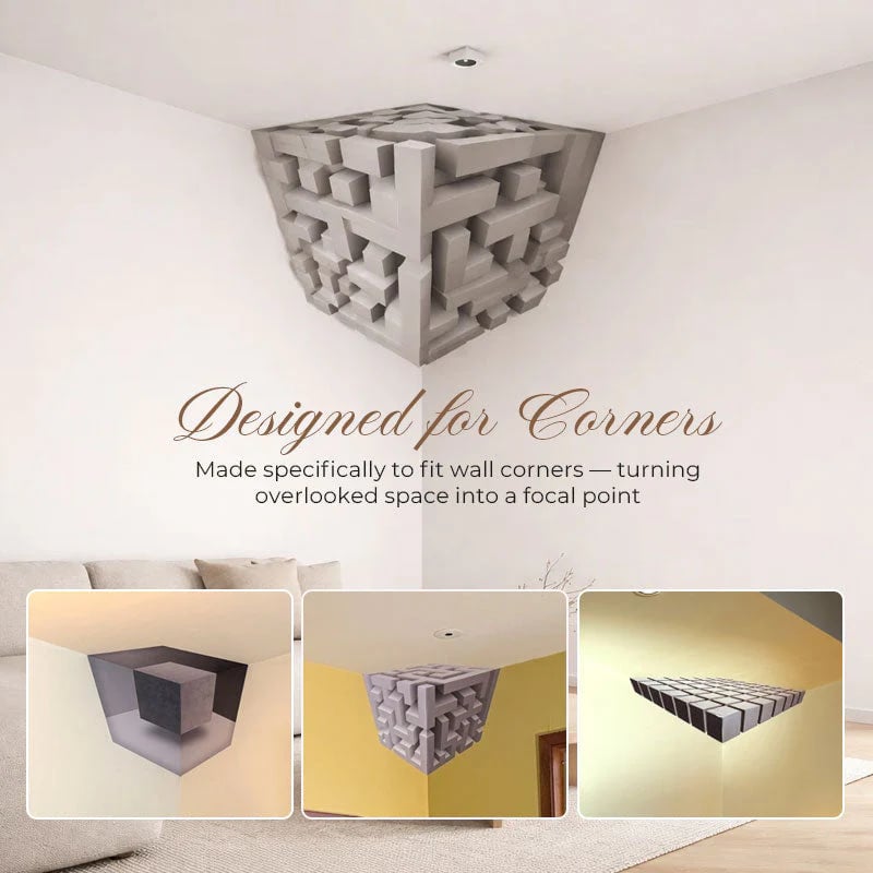 (🎁Last Day 49% OFF)3D Optical Illusion Corner Wall Decal
