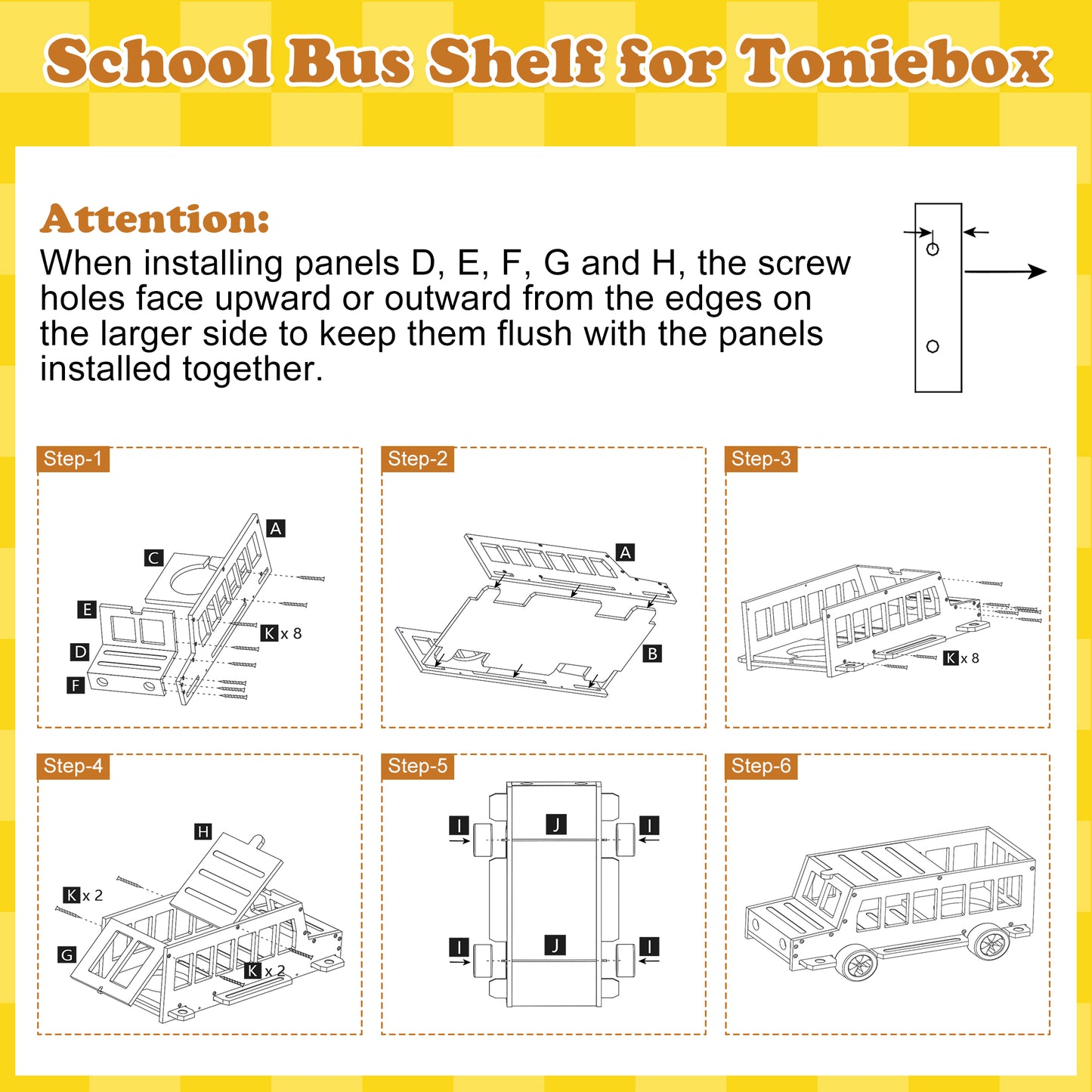 Compatible with Tonies Magnetic Wooden Display Shelf