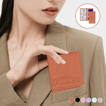 (🎁Last Day 49% OFF)✨Car Registration & Insurance Card Holder