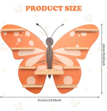 Kompatibel mit Tonies Holz-Schmetterlingsregal – Wandmontage, fasst 30–40 Figuren