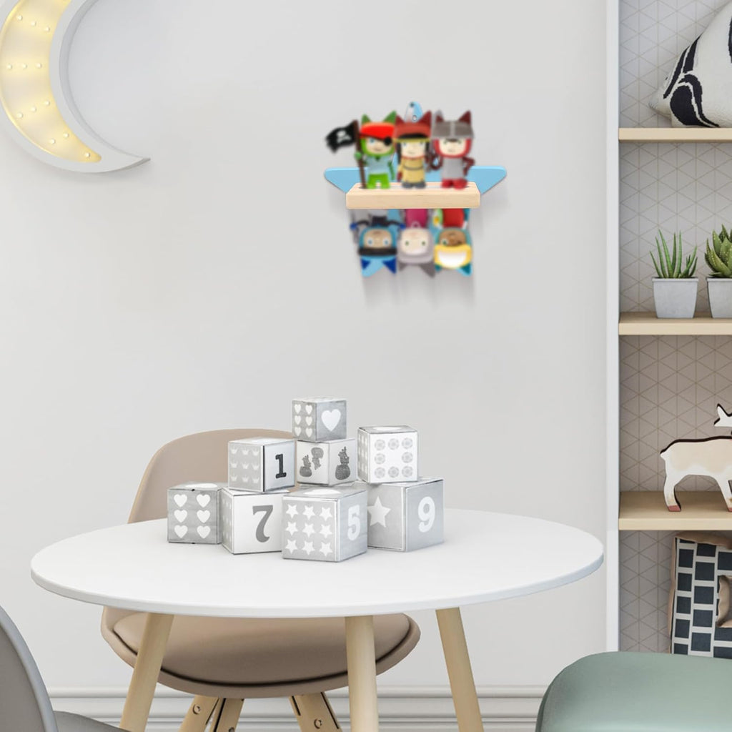 Shelf Wall Mount for Toniebox Tonie Figures Character,Star Magnetic Wooden Shelf Compatible with Tonie Audio Toniebox Starter Set