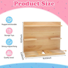 Kompatibel mit Tonies 3-stöckiges Holz-Präsentationsregal – Wandmontage, fasst 20–30 Figuren