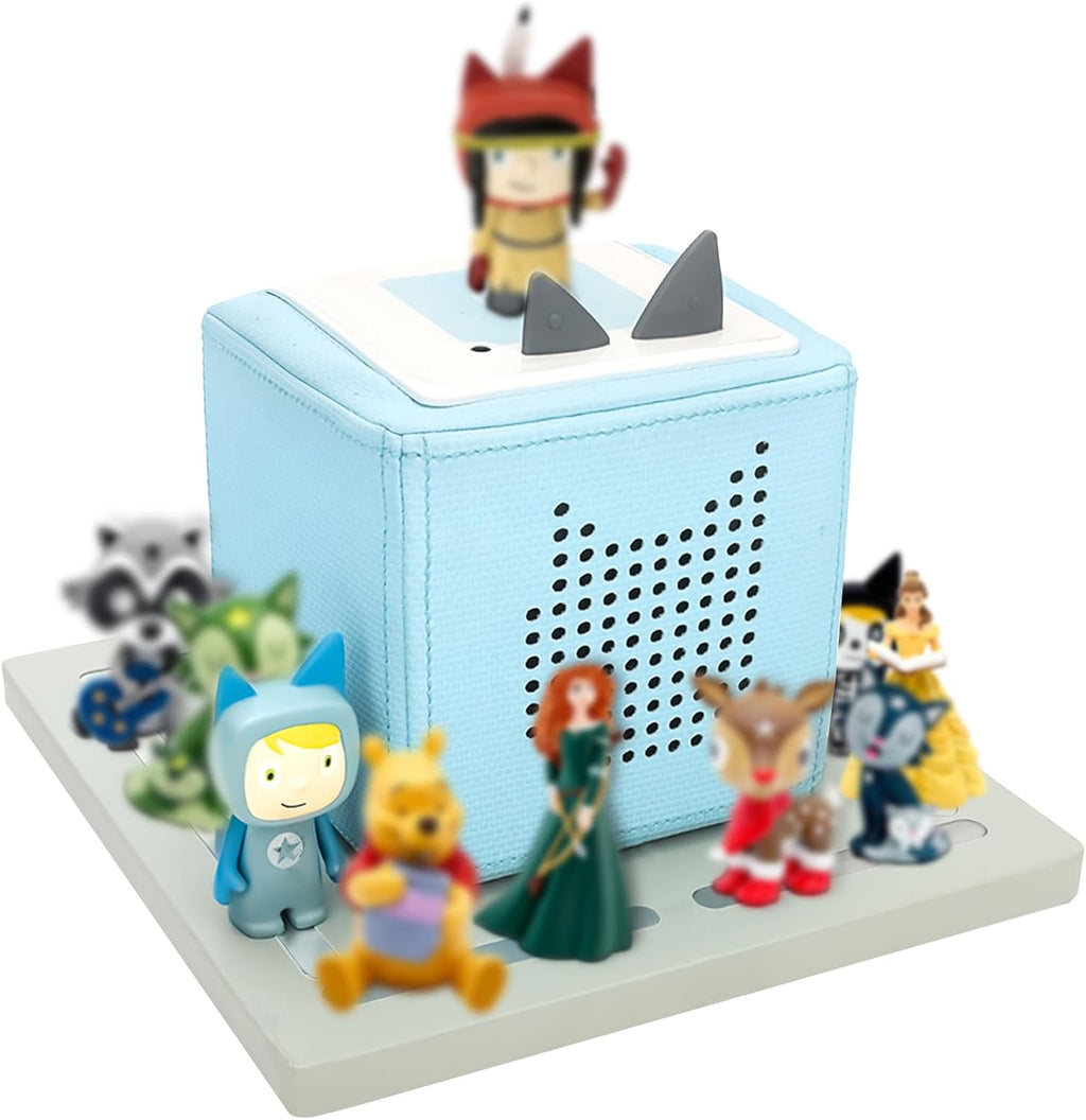 for Tonie Shelf, Tonies Storage for Toniebox 2/ Toniebox 1 Tonie Figures Creative Tonies Magnetic Shelf for,Tonie Box Player 10-30 Characters (Grey)