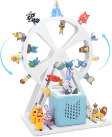 Kompatibel mit Tonies 360° drehbares Riesenrad Regal – Platz für 50–70 Figuren