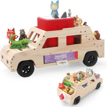 Kompatibel mit Tonies Holz-Magnetregal – Auto, Fasst 20–30 Figuren, Inklusive Gamecontroller-Halterung