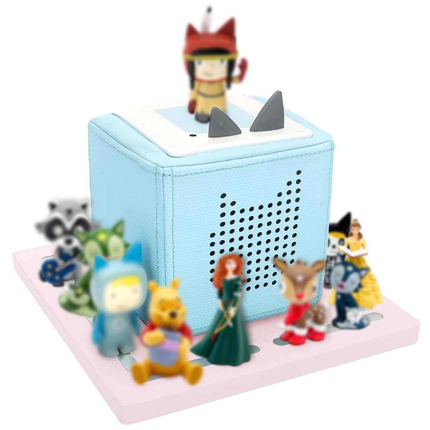 Magnetisches Regal kompatibel mit Tonies – Rosa | Hält 10–30 Figuren, passend für Audio Player 1 & 2