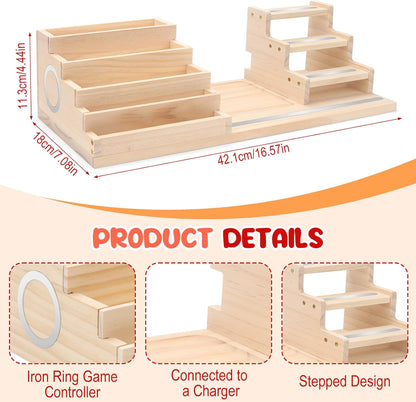 Kompatibel mit Tonies Holz-Organizer – Für 5 Spielepakete (3 große + 2 kleine) + Gamecontroller-Halterung