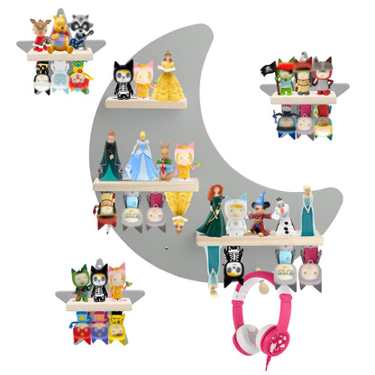 Regal-Set kompatibel mit Tonies – Grau, Wandmontage