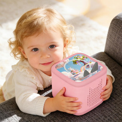 Kompatibel mit Tonies Dekorfolien – 3 Fantasie-Aufkleber (Hase & Regenbogen)