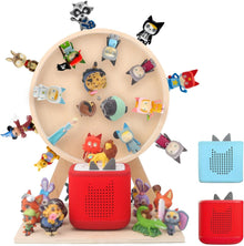 360° drehbares Riesenrad-Displayregal kompatibel mit Tonies – Bietet Platz für über 80 Figuren, inklusive 60 Metallplättchen