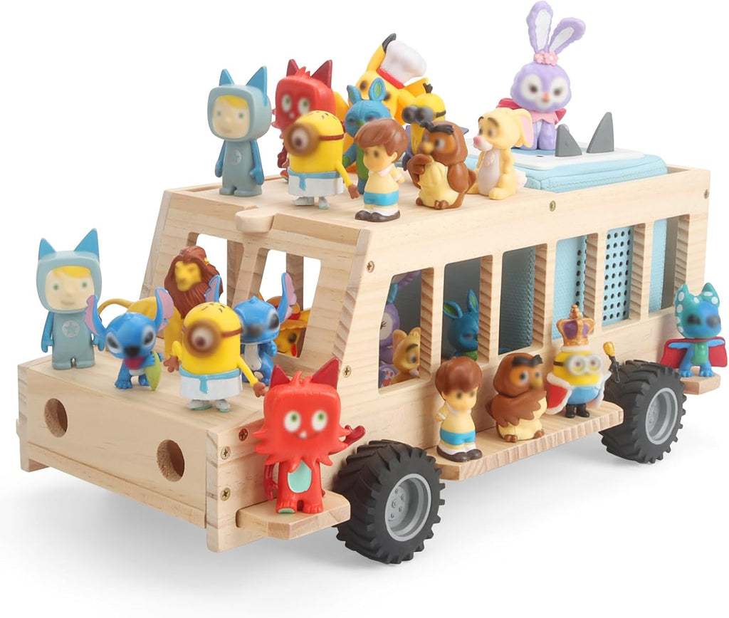 Shelf for Tonie Figures Characters Storage with 35Pcs Adhesive Metal Plate for Toniebox 2 and Tonie Box 1