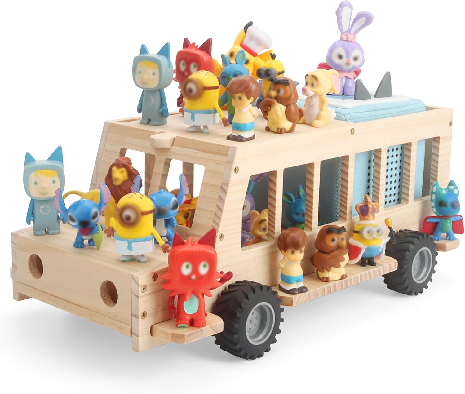 Shelf for Tonie Figures Characters Storage with 35Pcs Adhesive Metal Plate for Toniebox 2 and Tonie Box 1