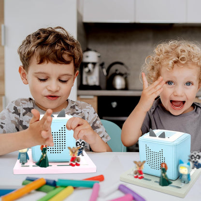 Magnetisches Regal kompatibel mit Tonies – Rosa | Hält 10–30 Figuren, passend für Audio Player 1 & 2