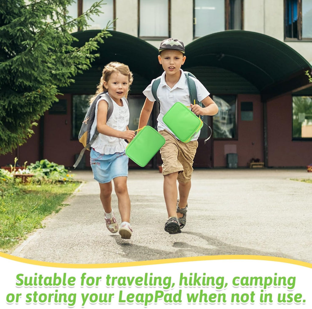 Carrying Case for LeapFrog LeapPad Ultimate Ready, Portable Storage Bag with Handle Compatible With Leap Pad (Green)