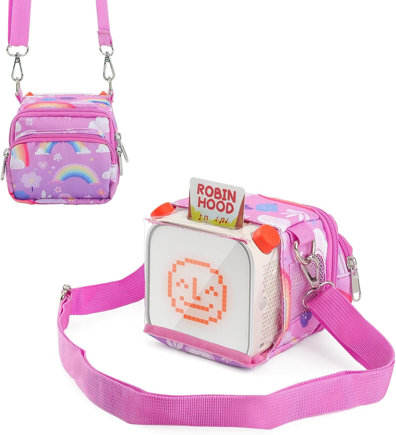 Taladad Carrying Case Compatible with Yoto Card Holder ,Storage Bag Case for Yoto Player 2nd/3rd Kids Speaker Audio Plays Audiobook Cards Radio and Card Case Hold (Blue)