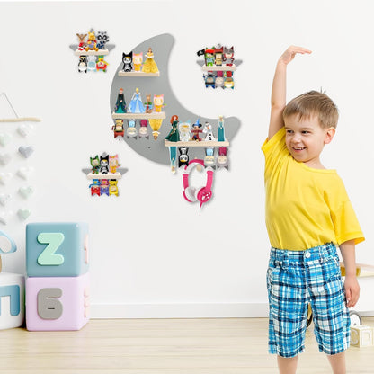 Regal-Set kompatibel mit Tonies – Grau, Wandmontage