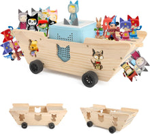 Kompatibel mit Tonies Holz-Regal für kleine Schiffe – Bietet Platz für 20–30 Figuren