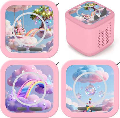 Kompatibel mit Tonies Dekorfolien – 3 Fantasie-Aufkleber (Hase & Regenbogen)