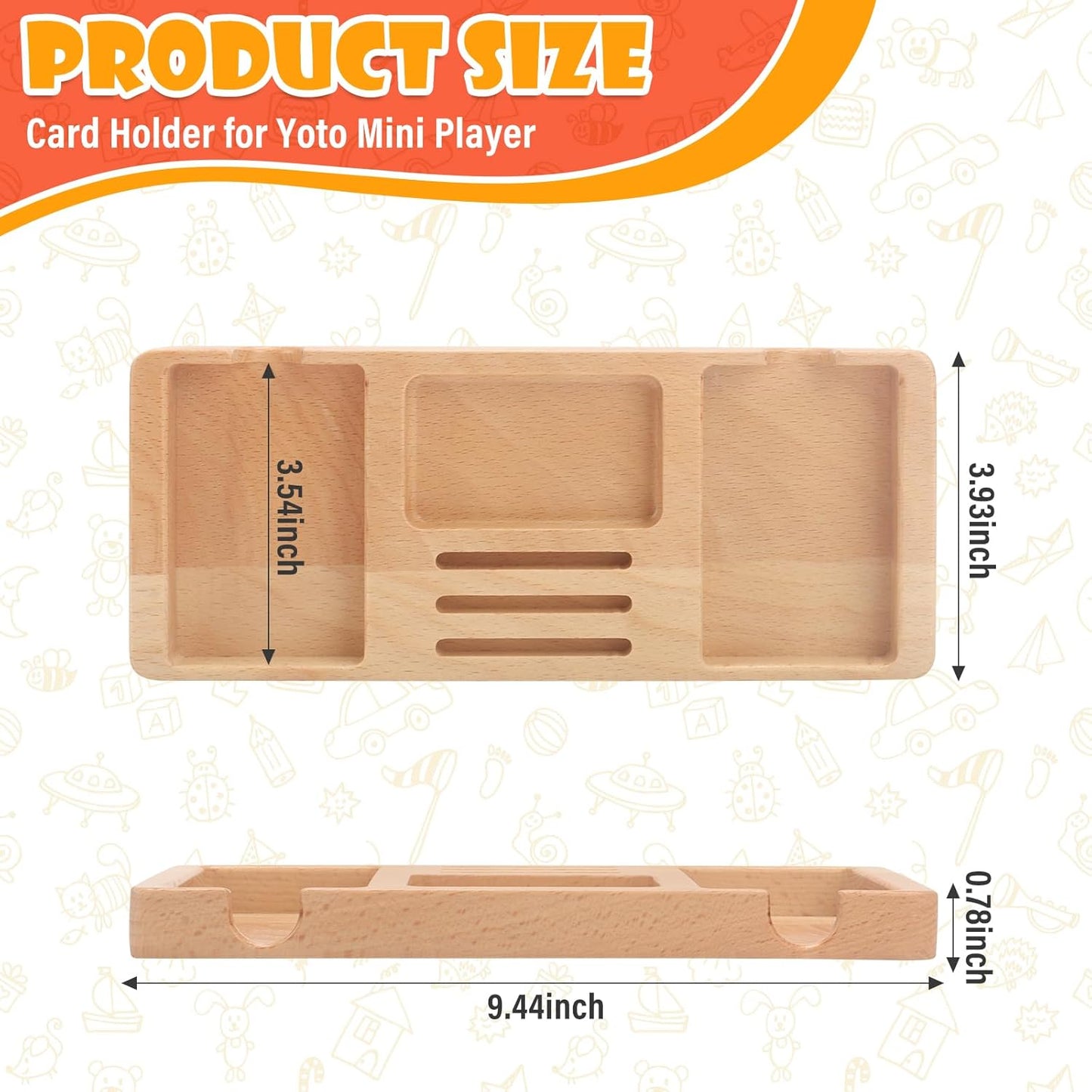 Kartenhalter für Yoto Mini – 5 Fächer für Yoto-Karten