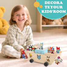 Kompatibel mit Tonies Holz-Regal für kleine Schiffe – Bietet Platz für 20–30 Figuren