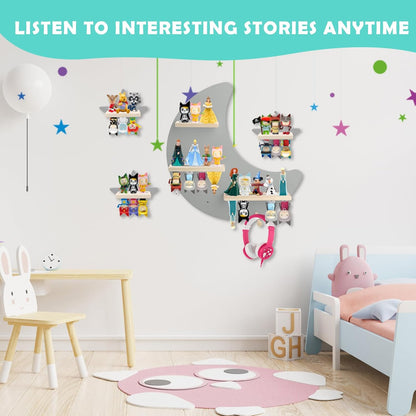 Regal-Set kompatibel mit Tonies – Grau, Wandmontage