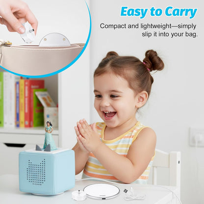 Compatible with Tonies Wireless Charging Base – Converts Original Charger to Drop-and-Charge, Includes USB Cable