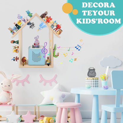 Kompatibel mit Tonies großes Holzregal – fasst 30–40 Figuren, zur Wandmontage und als Tischregal