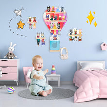 Präsentationsregal-Set mit 4 Regalen, kompatibel mit Tonies – Ballon & Wolken, Wandmontage