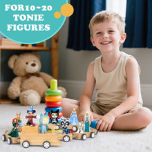 Kompatibel mit Tonies Holz-Miniaturzug-Regal – Fasst 10–15 Figuren