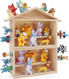 Kompatibel mit Tonies Holzhausregal – Fasst 15–30 Figuren, Wandmontage & Tischplatte