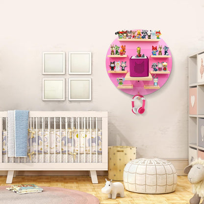 Compatible with Tonies RGB LED Light Strip – Magnetic Wall Display, Holds 12–40 Figures