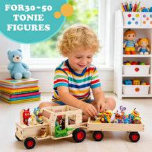 Kompatibel mit Tonies Holz-Magnetregal – Traktor, fasst 20–30 Figuren