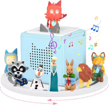 Kompatibel mit Tonies 360° drehbares Display-Regal – Weiß, für 10–15 Figuren