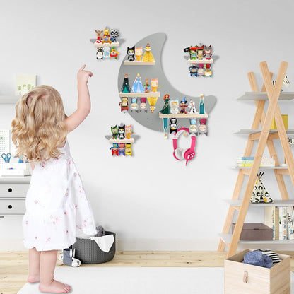 Regal-Set kompatibel mit Tonies – Grau, Wandmontage