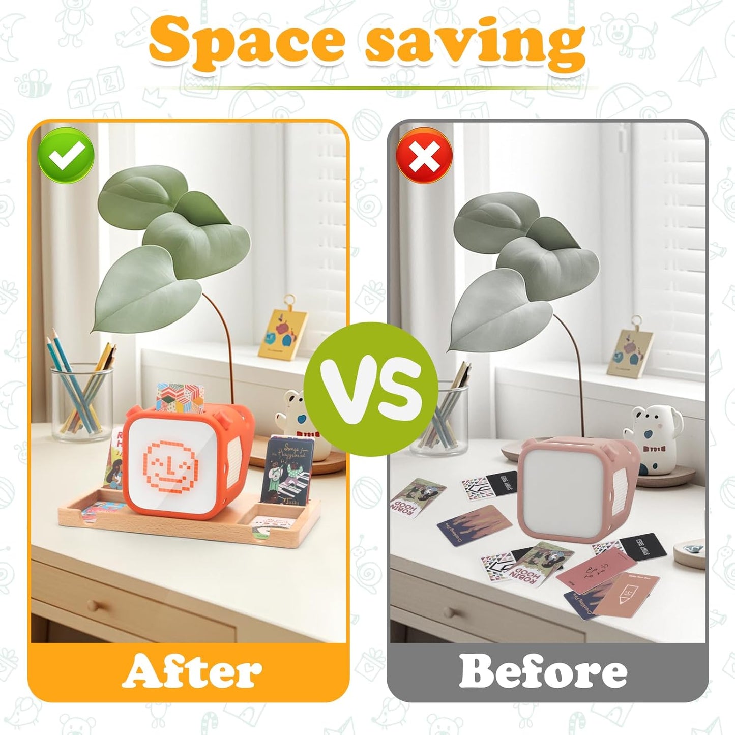 Kartenhalter kompatibel mit Yoto Player – 8 Steckplätze für Yoto-Karten