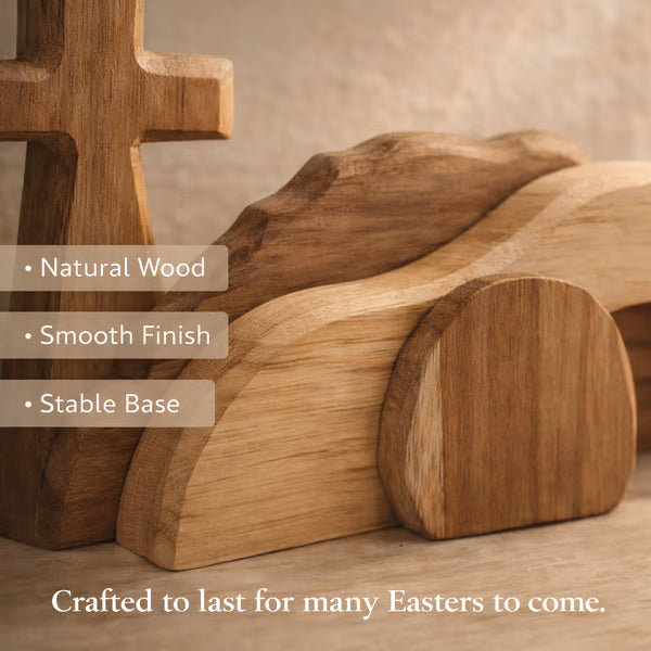 (🎁Last Day 49% OFF)✝️The Wooden Resurrection Cross & Empty Tomb That Reminds Your Family What Easter Is Really About