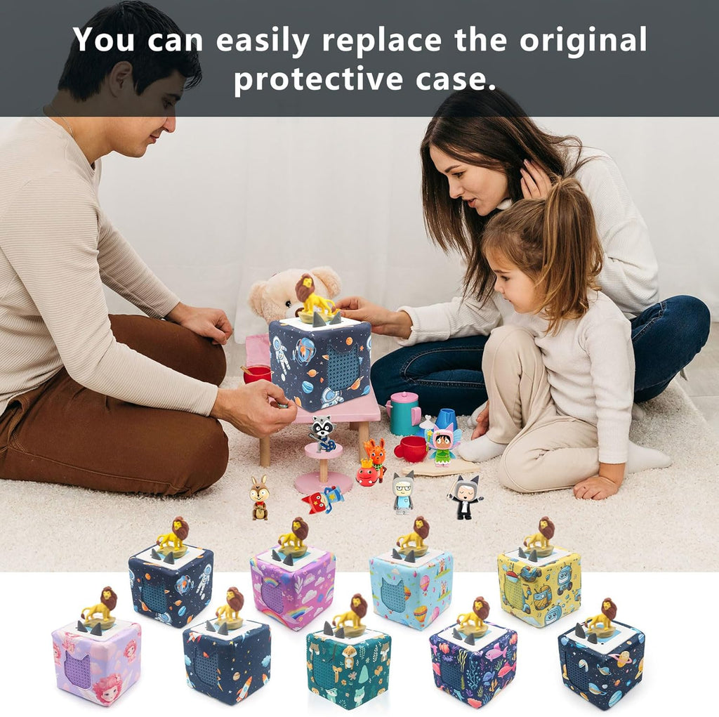 Protective Cover for Toniebox Sleeve,Replaceable Case for Tonies Toniebox,Drop-Proof and Dust-Proof, Gift for Kids,Storage Bag for Tonie Box Tonies Accessories (Starry Sky)
