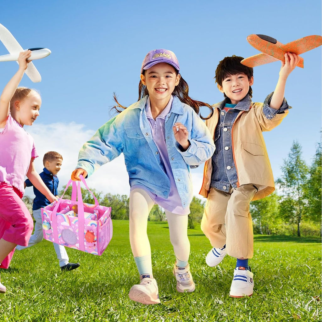 for Tonies Carrying Case, Toniebox 2/1,Carrying Bag for Toniebox, Tonie Figures Characters, Headphones and Charging Station, Travel Storage Bag with Handle (Rainbow)