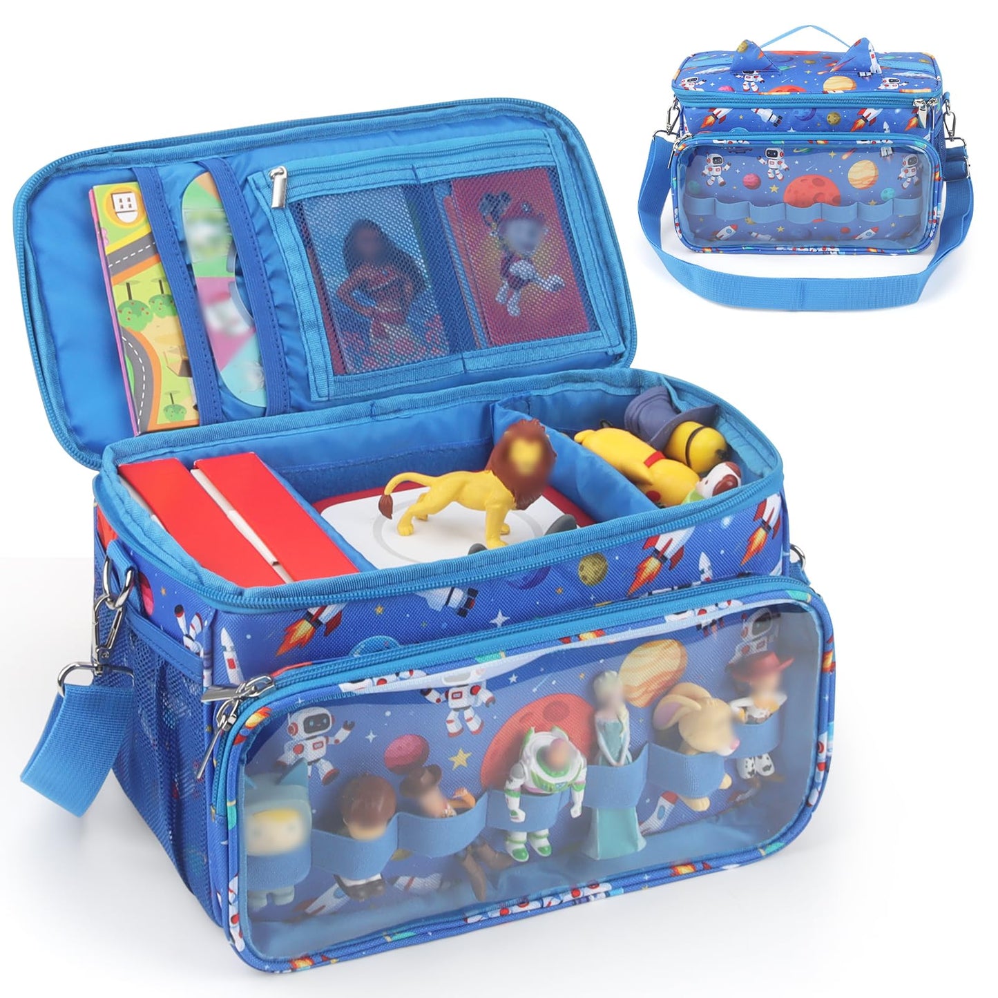 Kompatibel mit Tonies Tragetasche – Schutzhülle mit verstellbaren Trennwänden, Pink