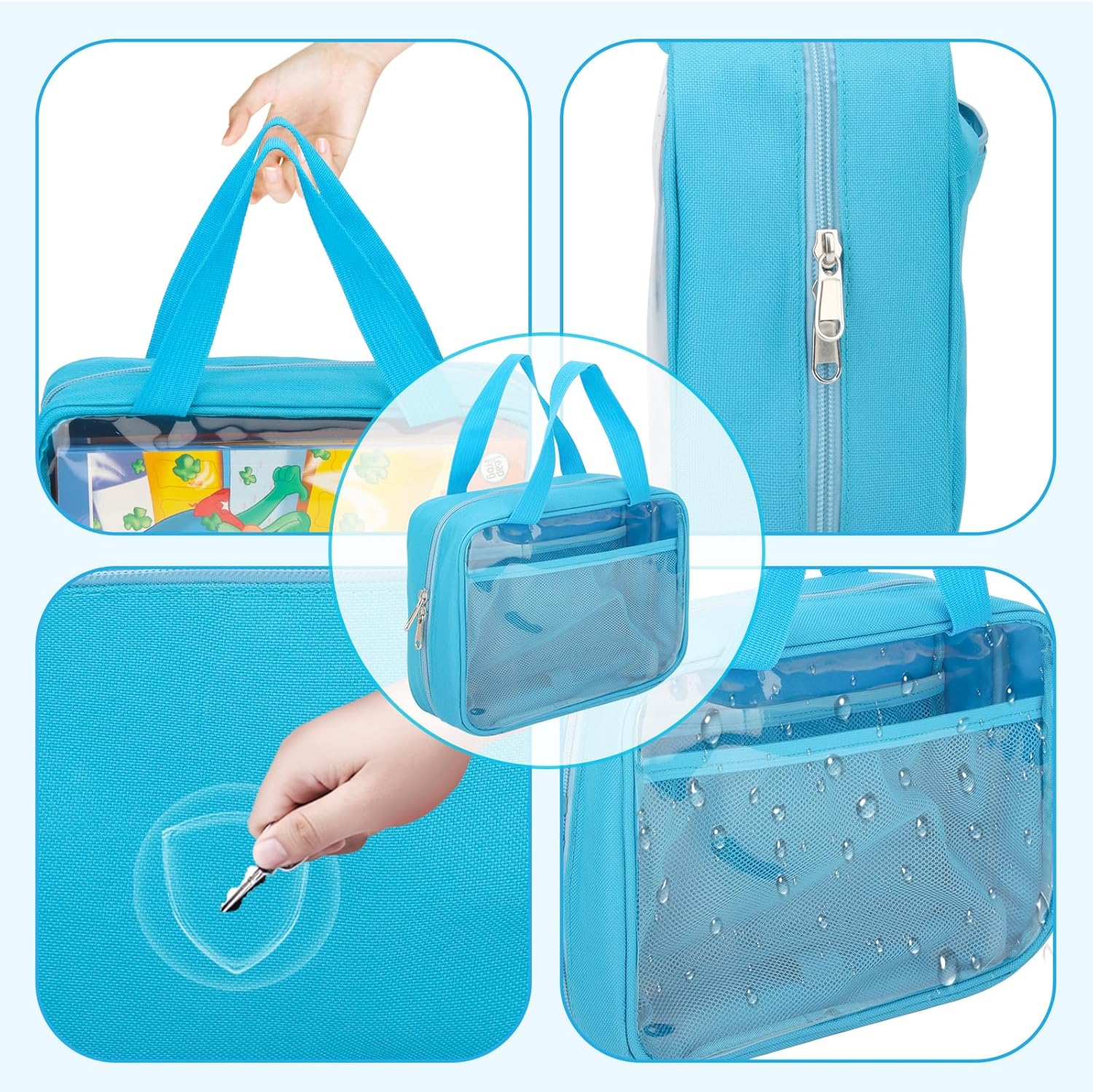 Carrying Case for Leapfrog LeapReader Reading and Writing System Leapfrog LeapReader,Portable Storage Bag with Handle(Blue)