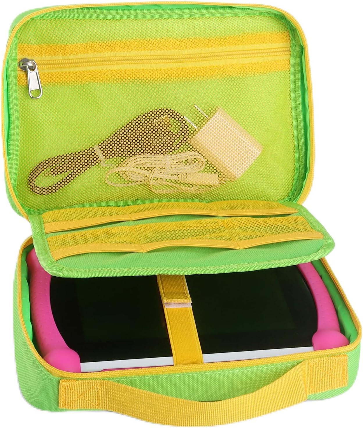 Carrying Case for LeapFrog LeapPad Ultimate Ready, Portable Storage Bag with Handle Compatible With Leap Pad (Green)