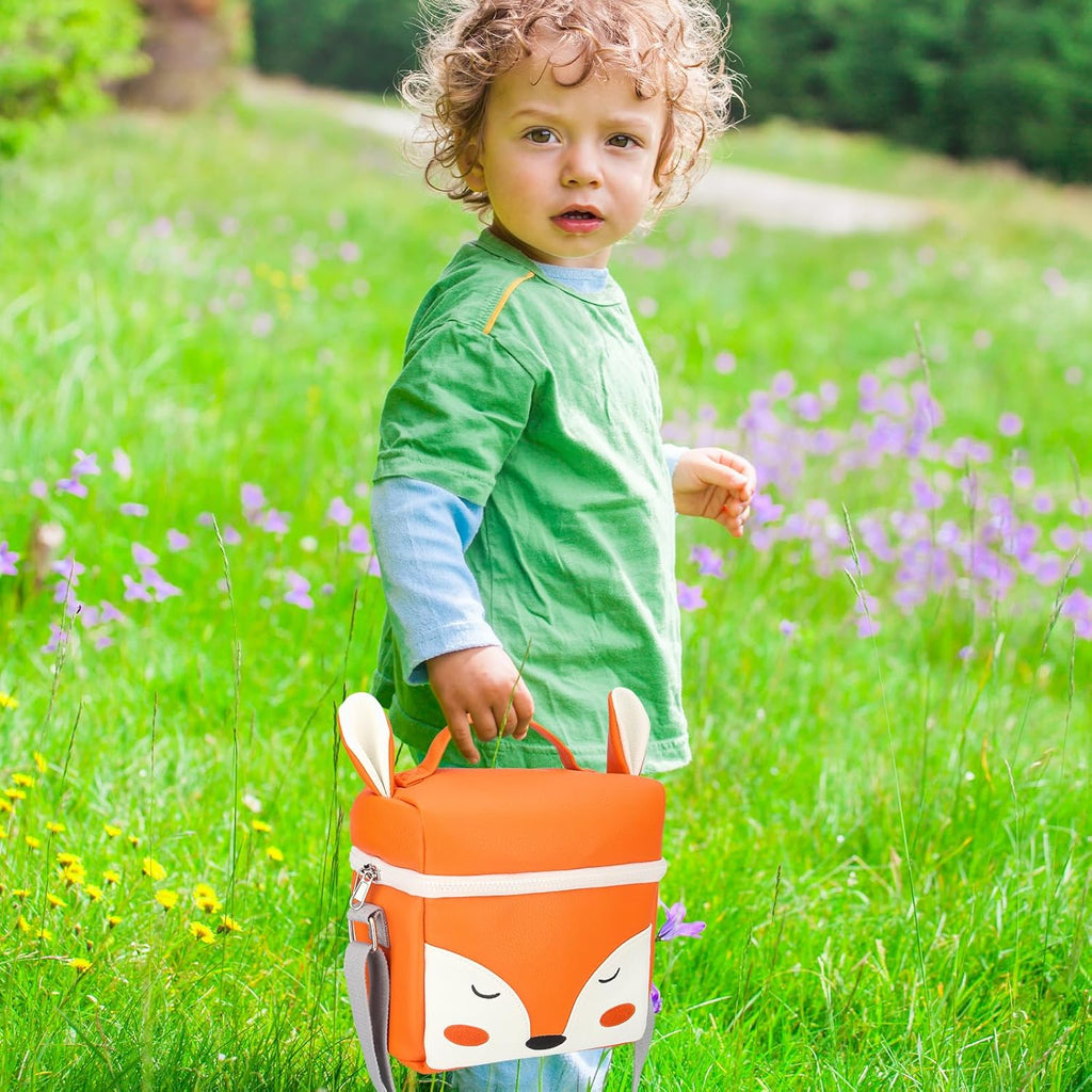 Carrying Case Compatible with Toniebox 2/1,Tonie Figures,Tonie Characters, Tonies Storage and Organizer with Shoulder Strap,Tonies Box Starter Set,Tonies Headphones,Charging Station Bag(Orange)