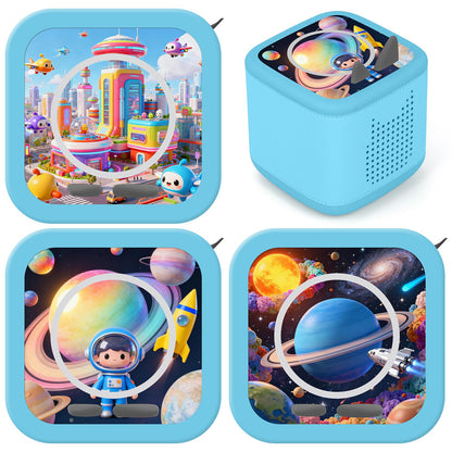 Kompatibel mit Tonies Dekorfolien – 3 Fantasie-Aufkleber (Hase & Regenbogen)