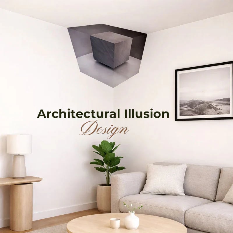 (🎁Last Day 49% OFF)3D Optical Illusion Corner Wall Decal