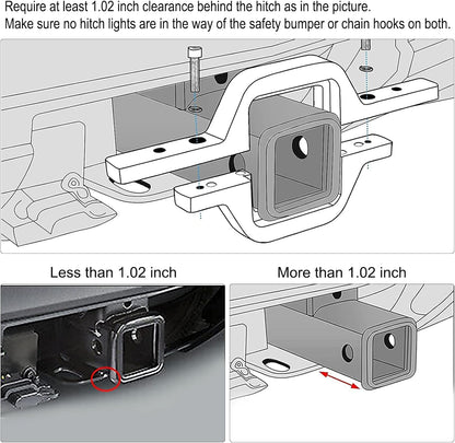 (🎁Last Day 49% OFF)2pcs 4 Inch 60W LED Pods with Tow Hitch Mounting Brackets
